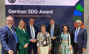 Vertreter der UN bei der Nominierung des SDG-Awards