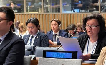 Gabi Kasten beim HLPF in New York