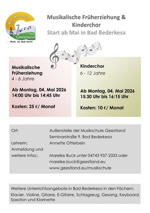 Plakat für neues Kursangebot