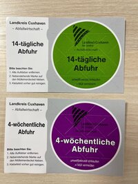 Müllmarken für Restmüll