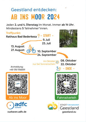 Geführte Fahrradtour, ADFC Cuxhaven