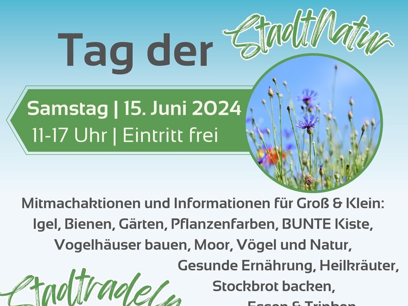 Plakat Tag der StadtNatur