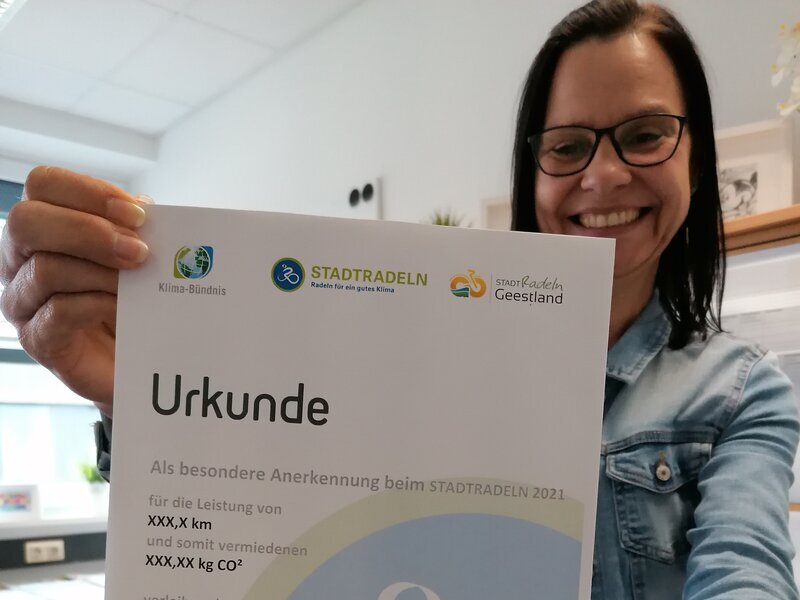 Urkunde STADTRADELN Teams