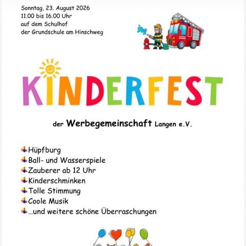 Kinderfest in Langen 2026
