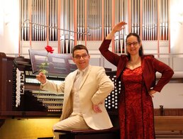 Orgel-Duo Lenz Die Orgel tanzt Foto Carsten Lenz Aussch quer