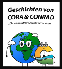 Cora_und_Conrad_Geschichte-7_Chaos in Tüten Osternester packen - Titel
