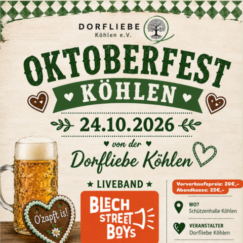 Oktoberfest Köhlen 2026