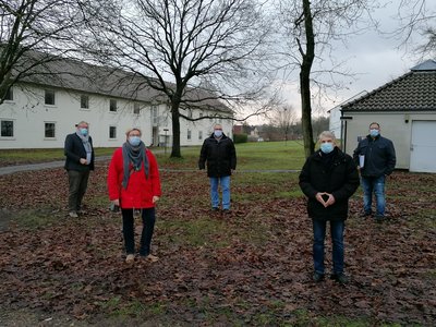 Vertreter von DRK und Stadt freuen sich auf das Hospiz
