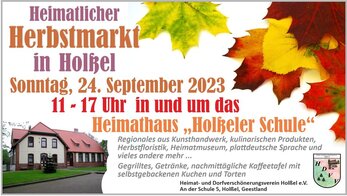 Herbstmarkt Holßel Plakat 2023