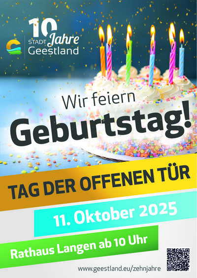 Plakat Tag der offenen Tür Langen