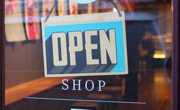 Schild Open