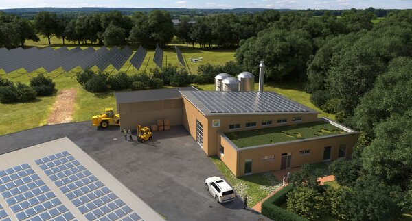 Grafik zeigt Blick über den geplanten Energiepark