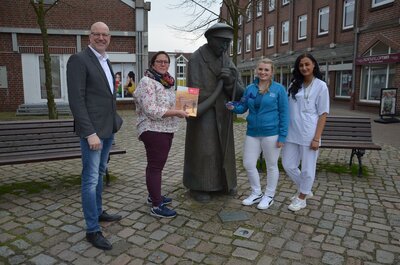Mirko Oeltermann (BÄKO), Nicole Essen (Reisebüro DERTOUR), Milena Koenen (Firmengruppe Koenen) und Yarar Gülistan (AMEOS)