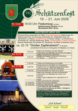 Plakat Schützenfest Bad Bederkesa 2026_1