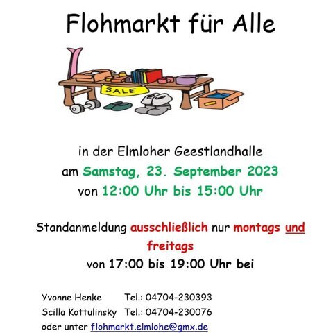 Flohmarkt, Geestlandhalle