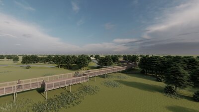 Visualisierung Fahrradbrücke