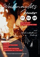 Plakat Weihnachtsfeuer