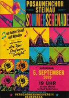 Plakat Sommerserenade Mühlengarten 2026 - VV Bederkesa Plakat Sommerserenade Mühlengarten 2026
