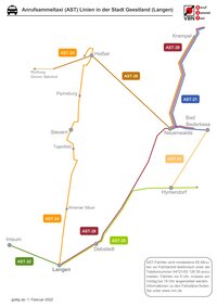 Fahrplan Anrufsammeltaxi