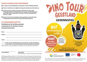 Teilnahmekarte für das Suchspiel