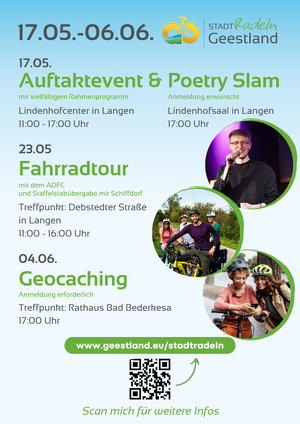 Plakat Stadtradeln Geestland - Programm 2026