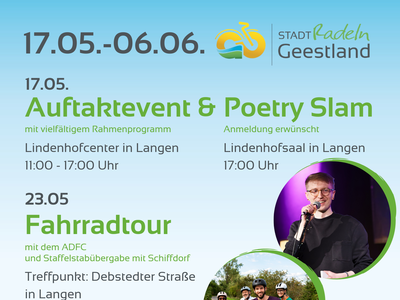 Plakat Stadtradeln Geestland - Programm 2026