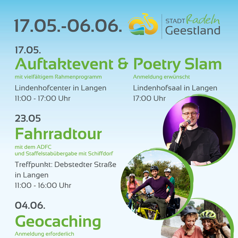 Plakat Stadtradeln Geestland - Programm 2026