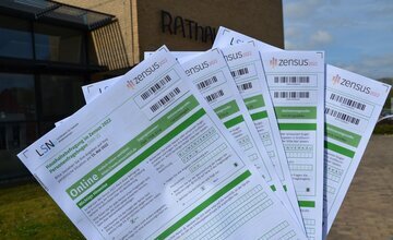 Papierfragebogen für den Zensus