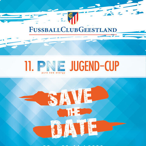 11. PNE Jugend-Cup - Save the Date Plakat