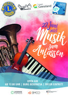 Plakat Musik zum Anfassen