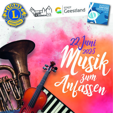 Plakat Musik zum Anfassen