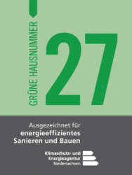 Grüne Hausnummer