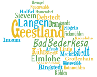 Ortschaften Geestland