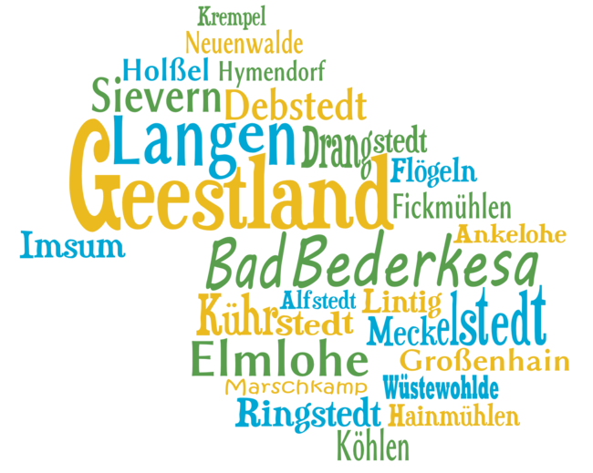 Ortschaften Geestland