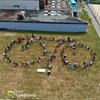 Drohnenfoto Abschlussveranstaltung STADTRADELN