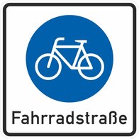 Schild Fahrradstraße