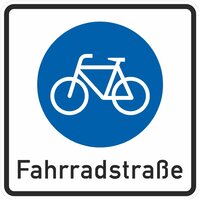 Schild Fahrradstraße
