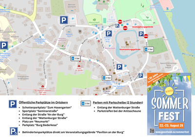 Lageplan Parkmöglichkeiten