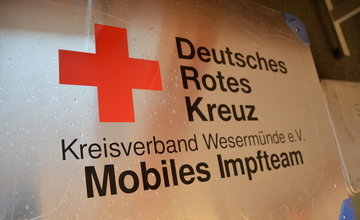 Kiste vom mobilen Impfteam